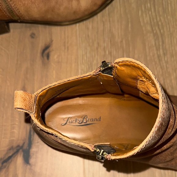 Brown Leather Ankle Booties - Picture 4 of 5